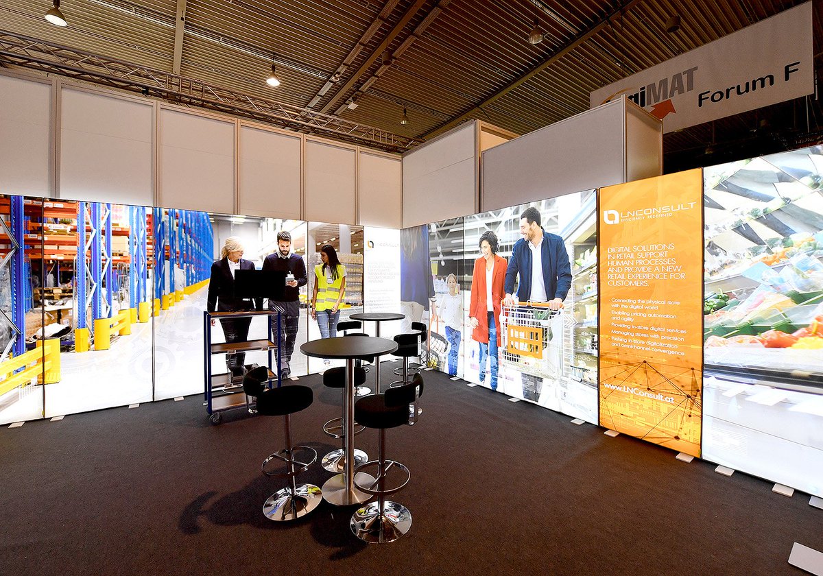 clipltd's tweet photo. Amazing work from our sister-company Clip GmbH; combining #PixlipGo and #MODULAP+ to brilliant effect for LNConsult! 

Discover our range of self-build exhibition systems: https://t.co/9mXCiHckm5 https://t.co/jkbMRTa3jZ