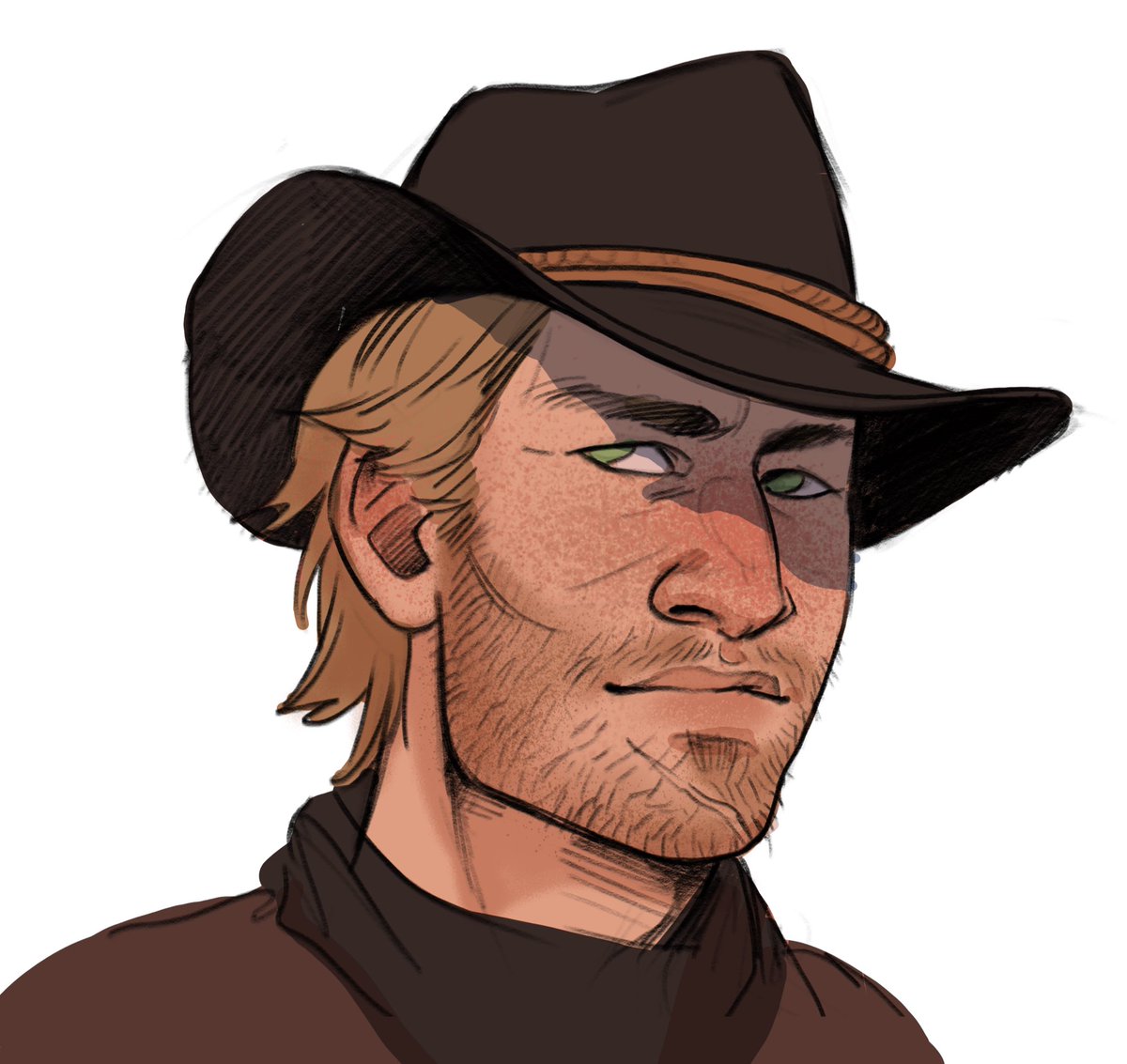 jaegervegaa's tweet photo. Consider me dead bc of Arthur goddamn Morgan 
#RDR2 https://t.co/93YFO9xL4h