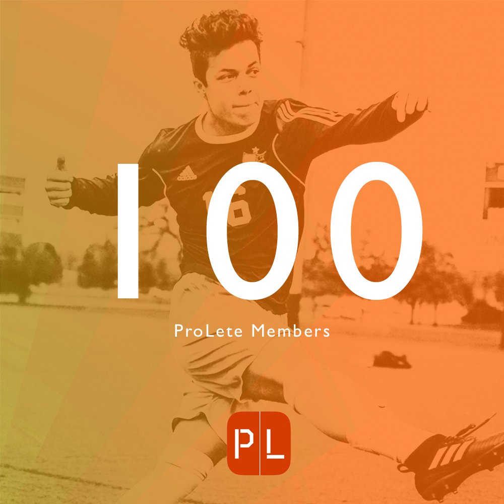 proleteapp_'s tweet photo. Today we've reached a milestone.

It's official. We have our first 100 members to ProLete 💯

Thank you to all members who have signed up. We aim to push for more users and more opportunities to network and connect through the sports industry.

#BecomeAPro
#ProLete
#ProLeteApp https://t.co/xGLL6YQyw8