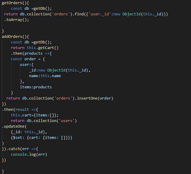 AtefaAbedi's tweet photo. Today we learning how to #find() &amp; #insert() orders with #mongodb in #nodejs project
@CodeToInspire 
#AfganGirlsCode
#fullstack https://t.co/gb5ufWitpc