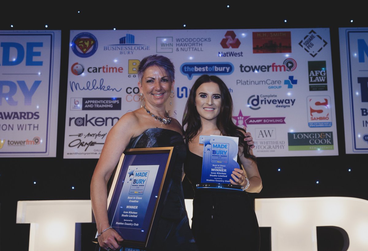 <a href="/iconkitchenbury/">Icon Kitchen Studio</a> were the winners of the 2018 Made in Bury Business Awards' Creative category winners! If you think you could take the 2019 title, head to our website on 1st May when applications open to enter your business for FREE!

madeinbury.co.uk/business-awards