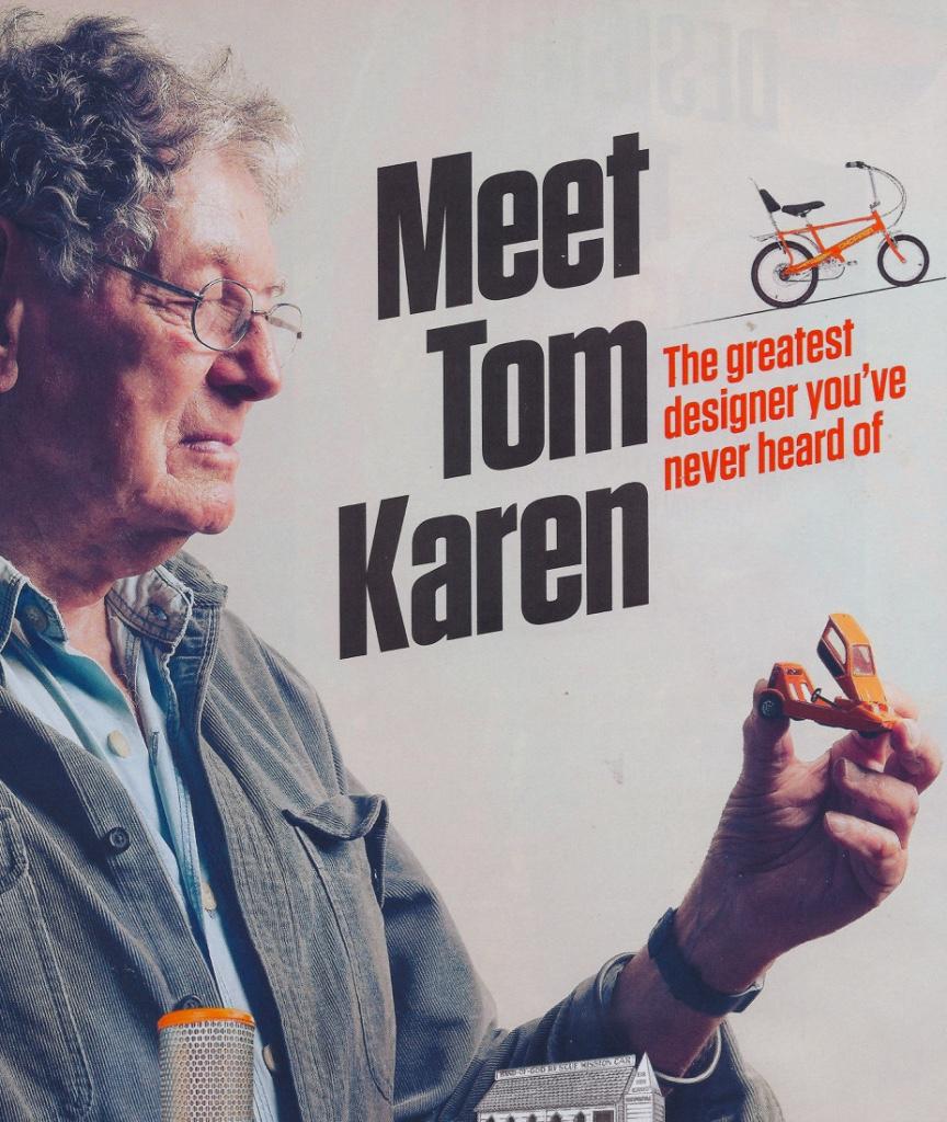 Long overdue - congratulations #TomKaren #IndustrialDesigner #OBE 
Head of Ogle Design 1962-1999
#RaleighChopper #MarbleRun #BondBug #ReliantScimitarGTE #Leyland