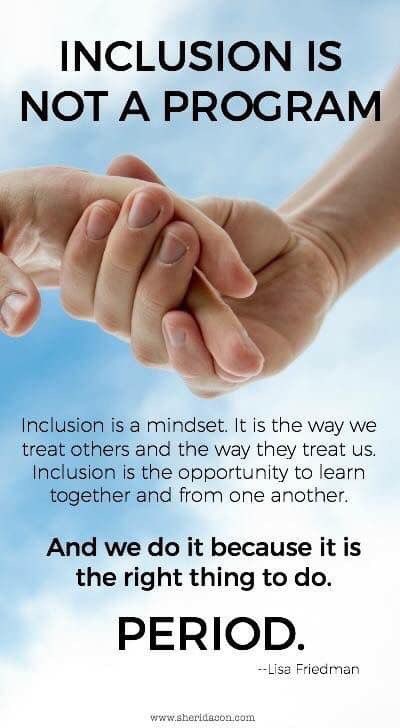 #inclusion #therightthingtodo  right @includingkids ?