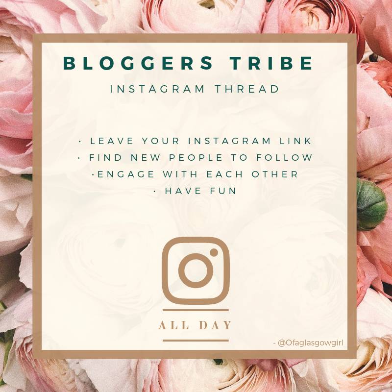 Hey everyone 😊 Happy Monday ✌ Did you have a good weekend? 🤔 You know what day it is 😉 Leave your links below and find new people to engage with 🗣 I'm at Instagram.com/ofaglasgowgirl 💖 Following back 😘 - Ofaglasgowgirl #Bloggerstribe