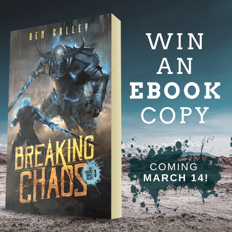 BenGalley's tweet photo. With just 3 DAYS until the launch of Breaking Chaos, I thought it was time to give some copies away! RT and like this tweet before the launch and you could win 1 of 10 Breaking Chaos EBOOKS or A SIGNED COPY of the paperback.

You can also pre order at: https://t.co/IQ5n7i9YSY 👻 https://t.co/Xkxt2YHZhN