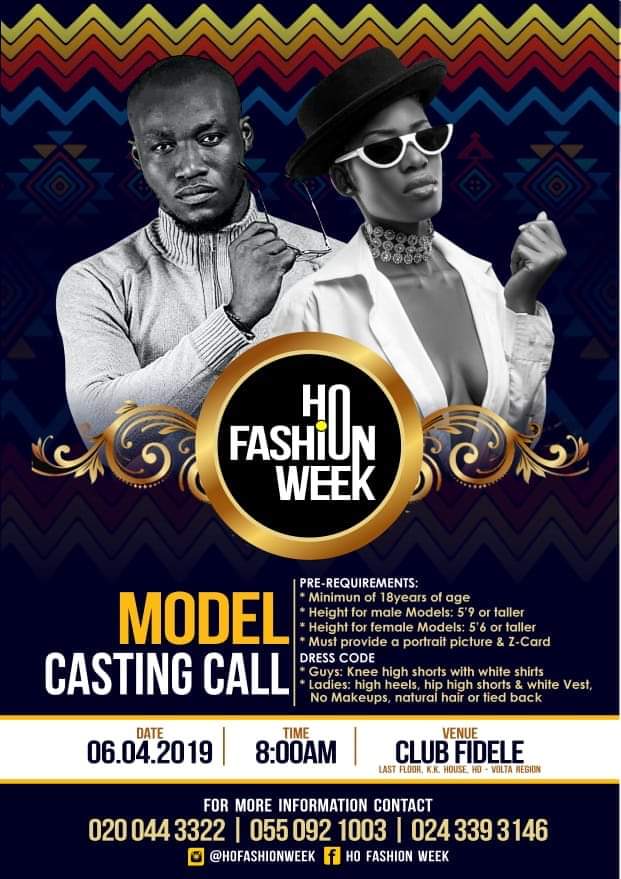 iPaddyNetwork's tweet photo. Another Big one hitting Volta not just Ho, is the Ho Fashion Week #HFA..
๐ด Model Casting Call
๐ตDetails on flyer.......
#iPaddyNetwork #HFA https://t.co/Fg75QKbwM7