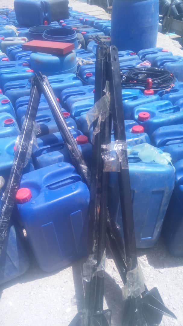 UNODC_BMB's tweet photo. More results of capacity building!last week the #Bossaso Port and Maritime Police Unit (#BPMPU) officers conducted an operation,20 Nm East off Bossaso and intercepted Dushka machine guns,an electric generator, 16 drums of fuel and 8 skiffs with outboard motors #Secureourseas https://t.co/C7J6prL1Ks