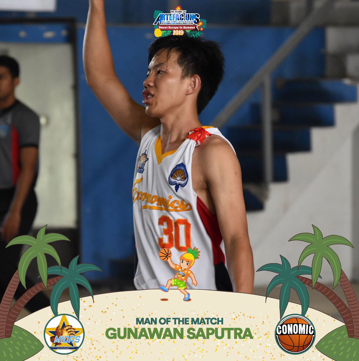 artefacuns's tweet photo. [DAY 3]

BASKET COMPETITION🏀

Full Time
UNIVERSITAS ATMA JAYA YOGYAKARTA (63) - (06) UNIVERSITAS NEGERI SEMARANG

Category: UNIV. 
📍 GOR UNS, Surakarta

Man of The Match:
Gunawan Saputra - Univ. Atma Jaya

#BASKETCOMPETITION
#ARTEFACUNS2019
#LAHIRDANBESAR
#SWEETESCAPEINSUMMER https://t.co/6VvPqdCWDC