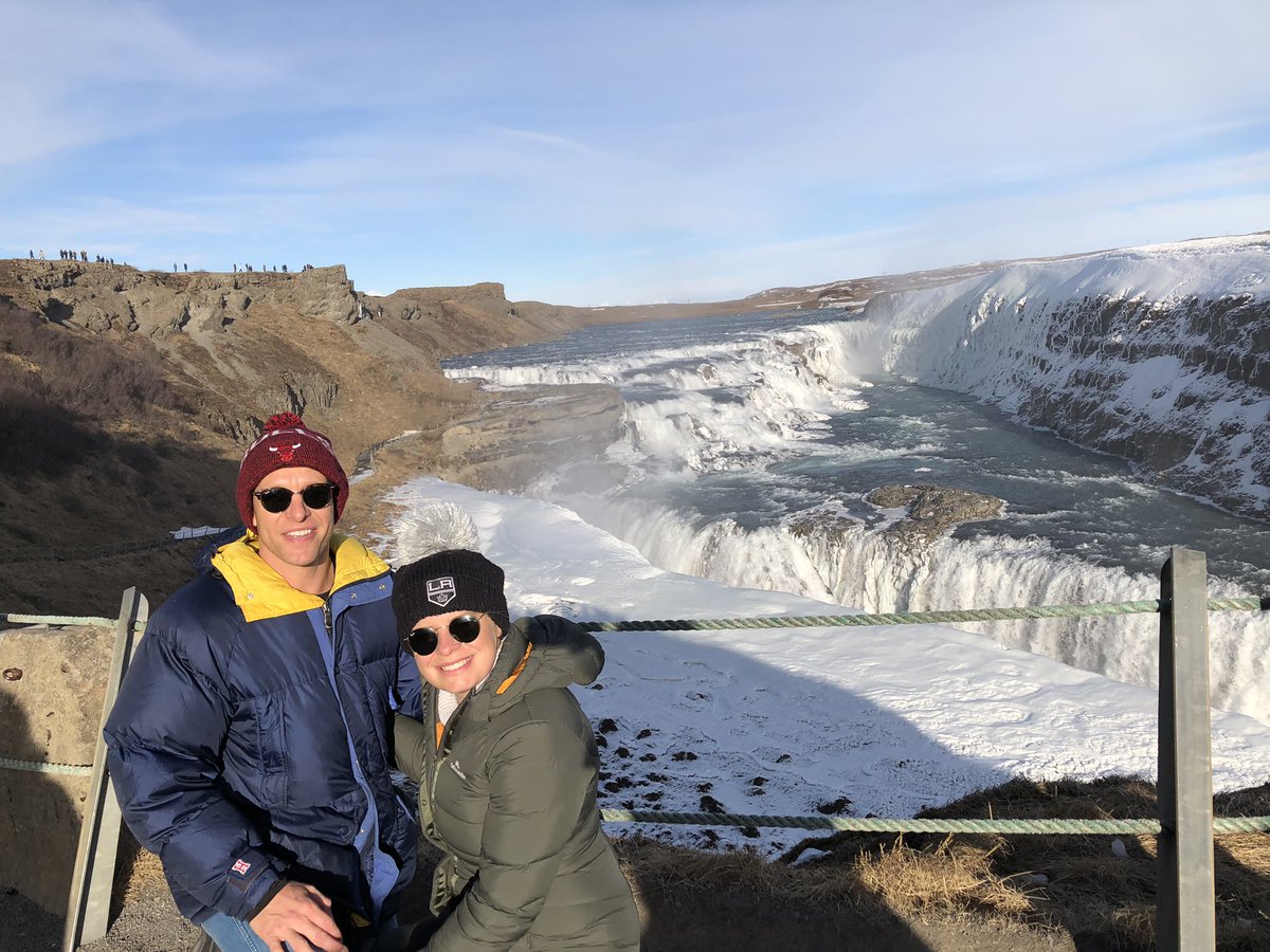 Ross_Wait's tweet image. Iceland is an incredible place, so many natural beauties. 

@Melissa_Wait &amp;amp; I at the powerful Gullfoss Waterfall.

#Gullfosswaterfall #iceland