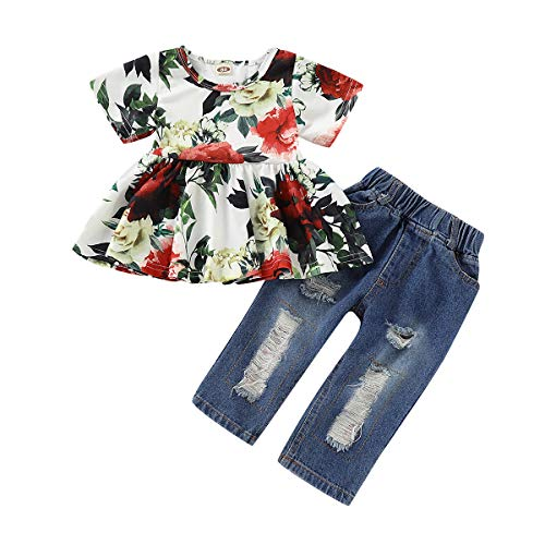 izaynstore's tweet photo. Clothes For Girls 2Pcs Short Sleeve Ruffle T-Shirt Tops+ Denim Pants Ripped Blue Jeans For Girls Baby Girl Summer Outfits 1-2T

SHOP NOW : https://t.co/Hqfm6cDm6Z https://t.co/taoPMgDG81