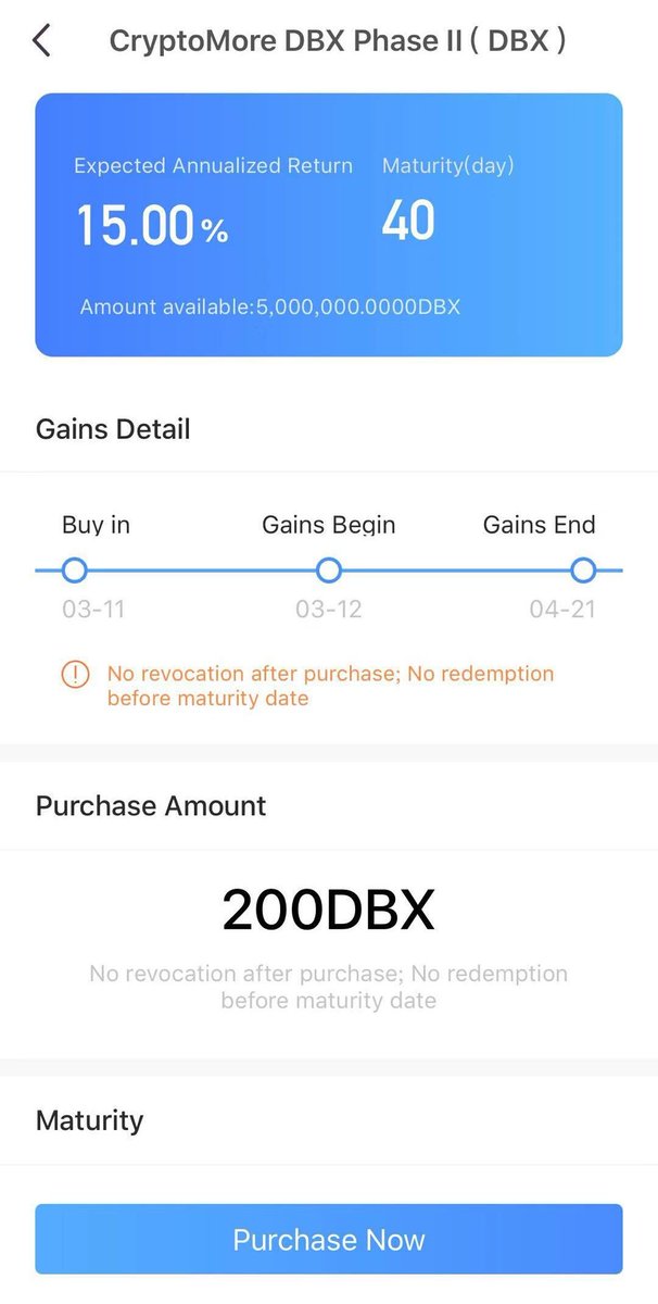 DBXFoundation's tweet photo. #DBXChain is excited to announce @BCVWallet App now supports #Cryptomore function of #DBX Token!
Now you can earn up to 20% Annual Return Bonus when placing your DBX in the app. DBX supports 40 & 180 Maturity days.
You can download BitCV Wallet on Google Play & Appstore https://t.co/kDmD4pLVkU