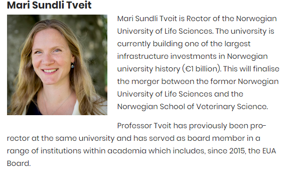 euatweets's tweet photo. EUA Elections: Get to know Board candidate Mari Sundli Tveit @stMari 
https://t.co/42jhdPtOkm  #EUABoard2019 https://t.co/E5kN1CN4ei