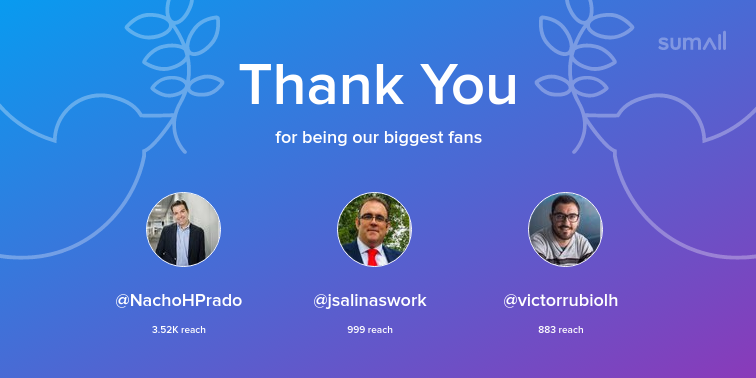 agile_iot's tweet image. Our biggest fans this week: @NachoHPrado, @jsalinaswork, @victorrubiolh. Thank you! via sumall.com/thankyou?utm_s…
