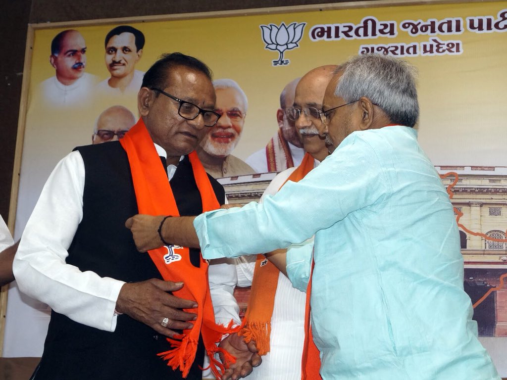 Halvad-Dhrangadhra MLA Parshottam Sabaria joins BJP with supporters