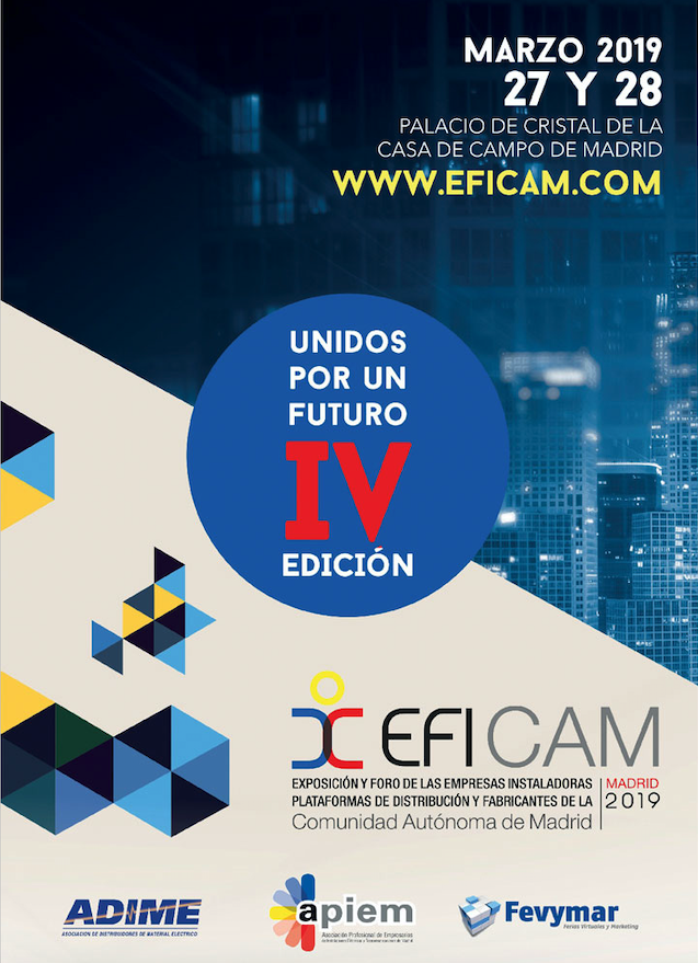actelser's tweet photo. El próximo 27-28 de marzo estaremos en #eficam2019 Madrid. En el stand F25 os presentaremos toda nuestra gama de productos y soluciones de fibra óptica de plástico para la red de datos en el hogar. Se acabaron los problemas con internet #pof #problemasdered #internetmevalento https://t.co/EJqeM4wIpr