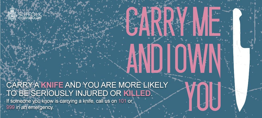 Suffolk Police (@suffolkpolice) on Twitter photo It may be difficult but do talk to your children about the dangers of carrying knives.  It could save a life  #HavingTheConversation #StopKnifeCrime #OpSceptre It may be difficult but do talk to your children about the dangers of carrying knives.  It could save a life  #HavingTheConversation #StopKnifeCrime #OpSceptre