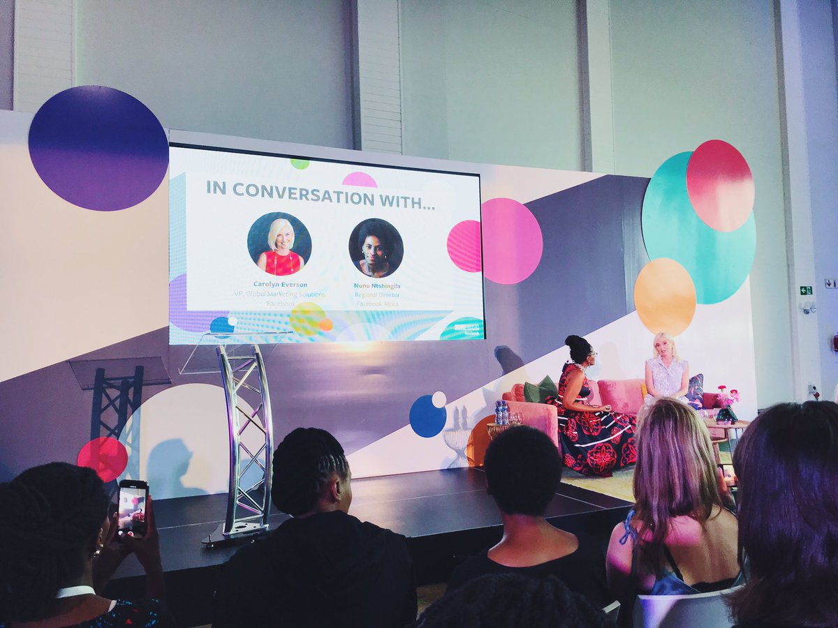 In conversation with VP, Global Marketing Solutions for <a href="/facebook/">Facebook</a>, <a href="/ceverson/">Carolyn Everson</a> ~ Culture is the most important for businesses to focus on. #changemakers #changemakersjhb