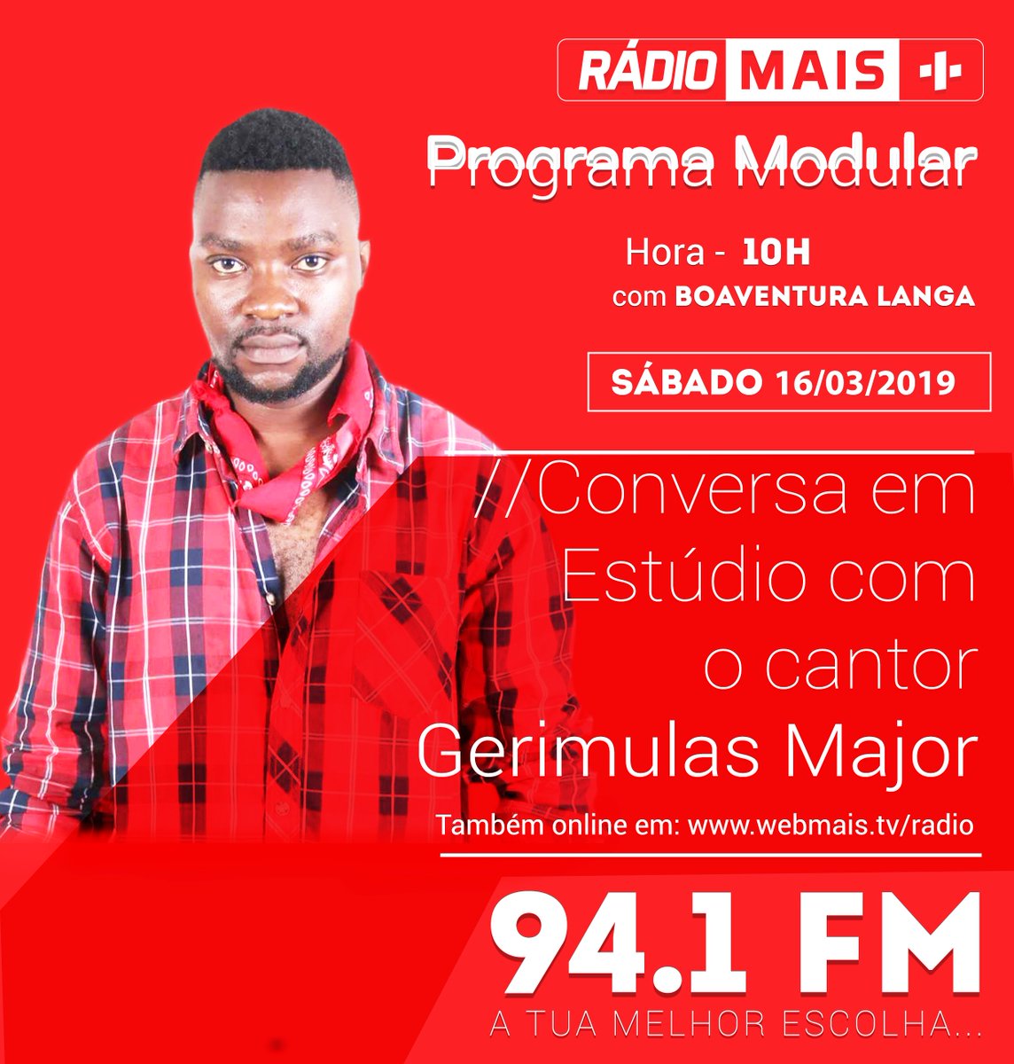 mediamaistv's tweet image. Fique ligado ao #programaModular, deste sábado a partir das 10h, com Gerimulas Major