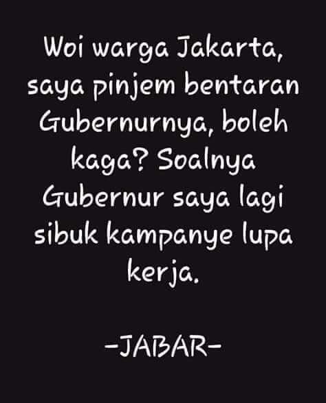 Ini warga Jabar minta tolong lho ? Kumaha nyak .. 😀😀