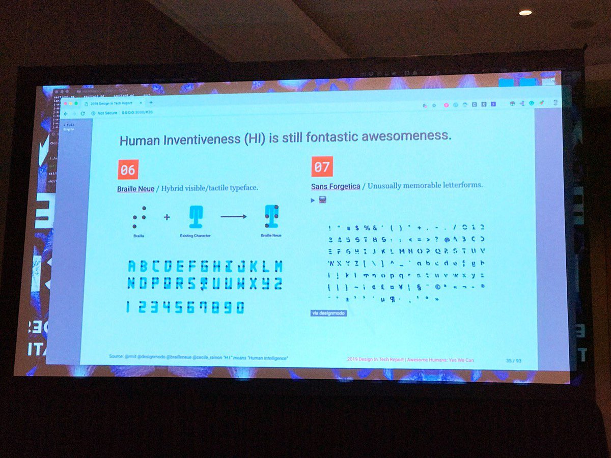 BrailleNeue's tweet photo. Thank you @johnmaeda for introducing our project #BrailleNeue at #SXSW2019 #SXSW
https://t.co/1HthQOxfSy https://t.co/IDq5Bz5VYL