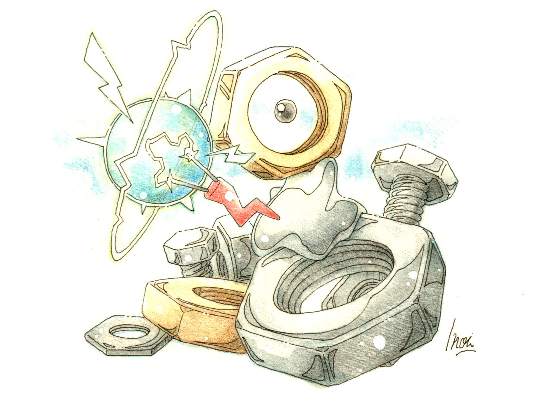 טוויטר Inori בטוויטר 今日のポケモン図鑑 ｎｏ ７７９ メルタンの でんじは T Co Blhmqdk7qn