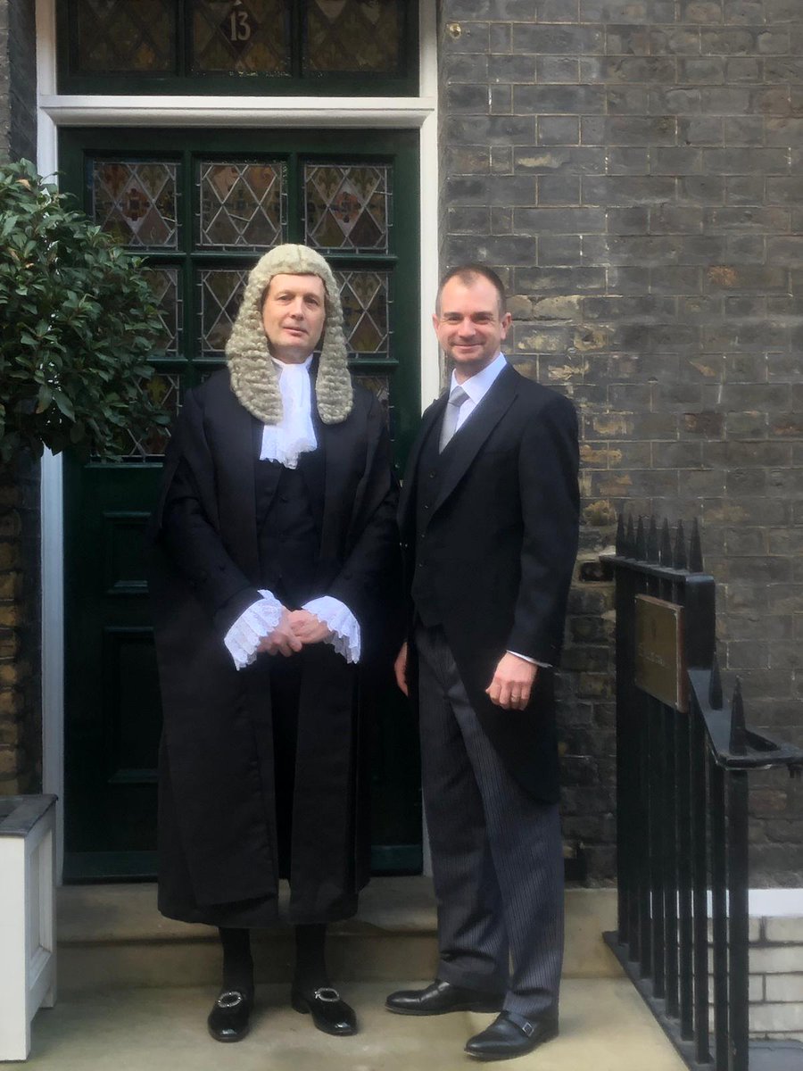 Congratulations to Clifford Darton QC, pictured here with senior clerk <a href="/Richardsheehan8/">Richard sheehan</a>, on the day of his appointment ceremony from all of us <a href="/Ely_Place/">Ely Place Chambers</a>
