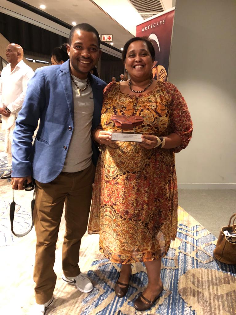 KhwattuSan's tweet photo. On Saturday our very own Baby Rose and Nathan represent !Khwa ttu  at Cultural Affairs Awards where we received the "Best Museum Project"award!!!💃🕺
@Iziko_Museums @heritage_hwc @WestCoastWaySA @WCGovCas @CanHCZA https://t.co/kQIWtF2ae2