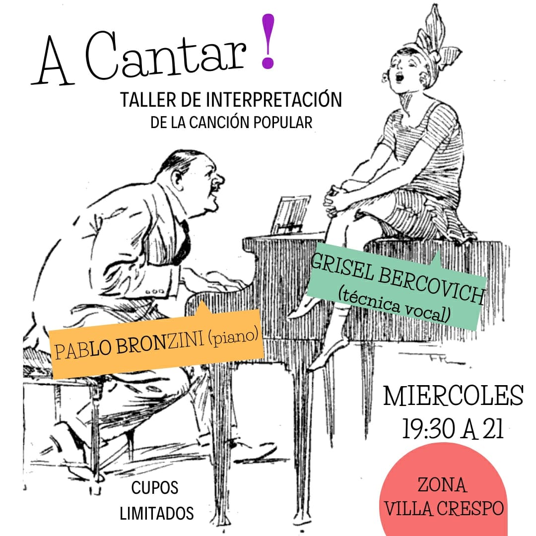 griselbercovich's tweet image. Taller de canto