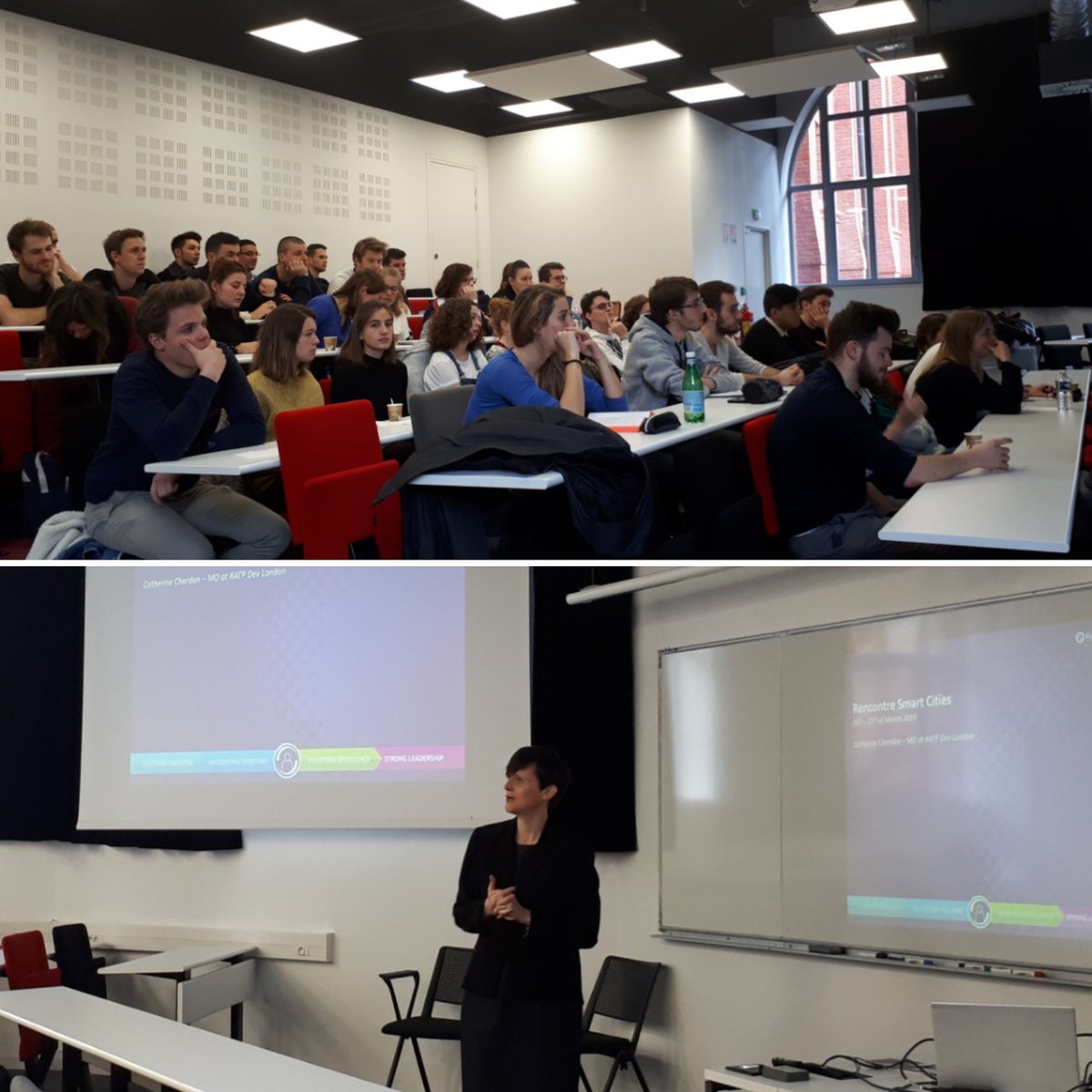 Ce matin à @EcoleHEI : rencontre Smart Cities avec Catherine Chardon - MD at <a href="/LondonUtdRATP/">London United RATP</a> <a href="/RATP/">RATP</a> #London