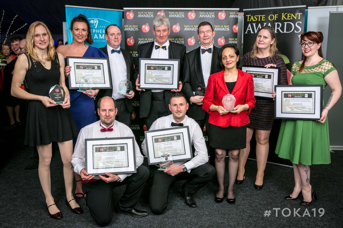 ShepherdNeame's tweet photo. We're proud to have sponsored the Kent Food Product Class at the @TasteKentAwards this year - congratulations to @nimsfruitcrisps, @plurendenfarm, @NorthDownsRF & @KentishOils! #TOKA19
See all the winners at https://t.co/Aff3RbTMiP https://t.co/4k4el1b3a7