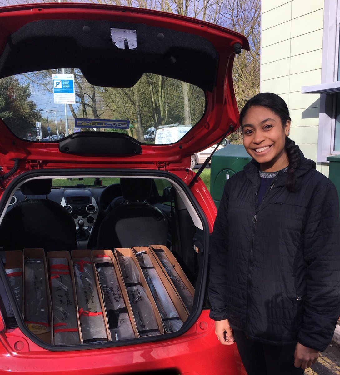 KeeleMScGeoRes's tweet image. And she’s off!! Our @KeeleMScGeoRes student, @oliviabeavers18 is heading down to @BOSCORF_NOC to collect ITRAX data on cores from the Celtic Deep! We’re looking forward to seeing data soon! Thanks BOSCORF! #palaeo #palaeoceanography  #WomeninSTEM #womenInScience