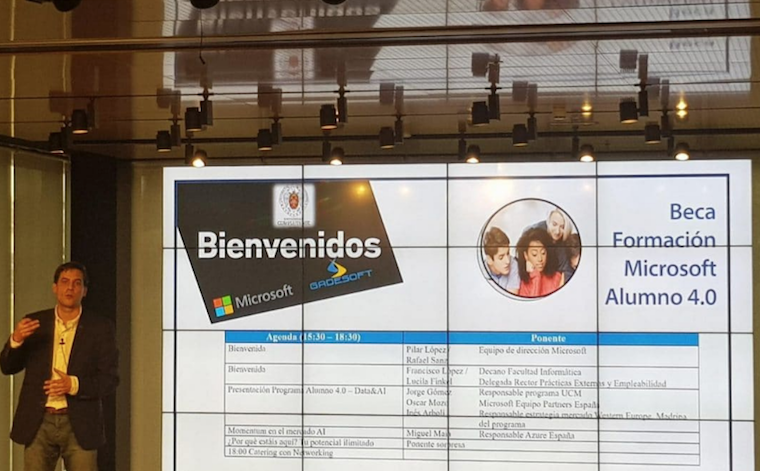 gadesoft's tweet photo. Gadesoft participa en la nueva iniciativa de Alumno 4.0, este año centrada en Data e Intelign Artificial, en colaboración con Microsoft, la Universidad Complutense de Madrid y el canal de partners.
Un verdadero orgullo formar parte.
#Gadesoft #LoQueSomos
https://t.co/qtB6L0o22K https://t.co/6xarSAb2Rk