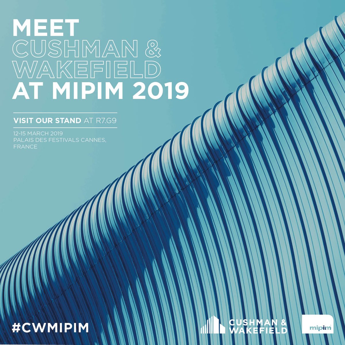 CushWake's tweet photo. 😀 Good Morning to everyone attending #MIPIM ..
As always there is significant coverage from us over the event and we'd be delighted to welcome you to our stand R7.G9 for a chat.
#CWMIPIM https://t.co/YqH08RcghA