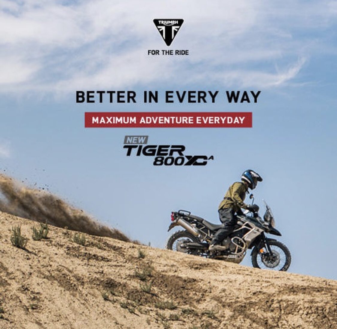 morris_kurt's tweet photo. A legacy that spans decades; a name that spells adventure. Get ready for maximum adventure, everyday, everywhere!
#MaximumAdventure #Tiger800 #TigerXCA #ForTheAdventure via @IndiaTriumph https://t.co/h6TselwfbP