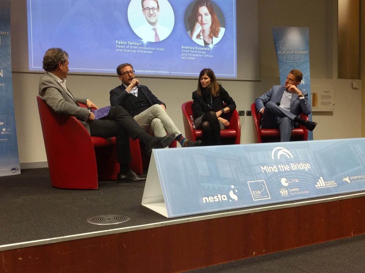 cdh1001's tweet photo. .@ArantzaEzpeleta and @fabio_tentori now talking at @SEP_EU Milan Scale-up Summit, on need for corporate innovation functions to establish relevance and credibility with internal business units; tactical value of success stories. #CorpsAndStartups https://t.co/qRHtrc8TD5