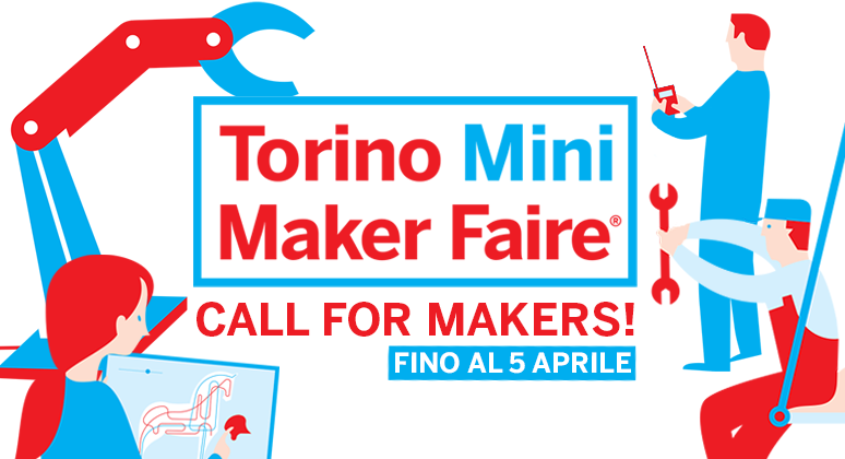 Apre la #CallforMakers di #ToMakerFaire19! 🎉🎉🎉 ➡️bit.ly/CfM10_to ⬅️  Hai tempo fino al 5 aprile per candidarti come #espositore, proporre un #Workshop o un #Talk sui temi della 6a edizione: #Robotica - #IoT - #Stampa3D - #Agritech - #Biohacking - #Fixers - #STEAM4kids