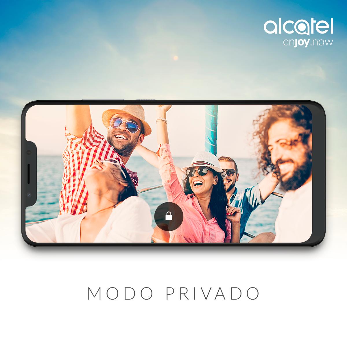 alcatelmobileES's tweet photo. Gracias al #ModoPrivado, lo que ocurrió este finde, realmente se queda en el finde (y bien oculto en tu Alcatel). ¡Nosotros no diremos ni una palabra! 😉🤫
#EnjoyNow #FelizLunes https://t.co/tIdCouQoxV