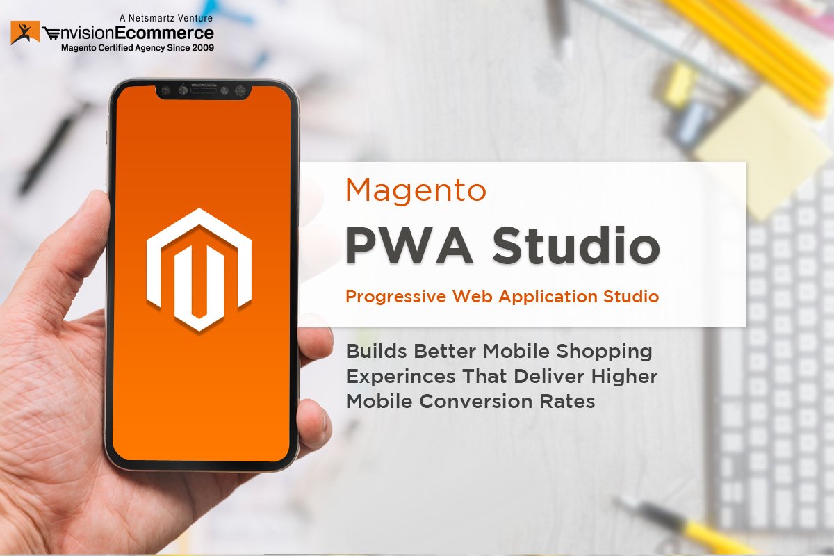 EnviEcomm's tweet photo. Magento #PWA Studio is the latest front-end #technology that uses modern web capabilities to deliver an app-like experience to users. 
Visit: https://t.co/uuM4hAlsQk
#magento #envisionecommerce #magentoecommerce #pwastudio #PWA #PWAtechnology #progressivewebapp https://t.co/sxRVIqNkVJ