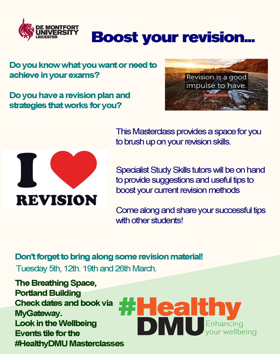 Healthy DMU (@dmuwellbeing) on Twitter photo 