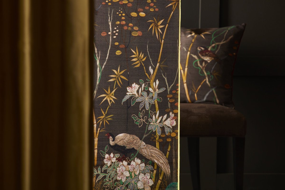 Today <a href="/PeacockHome/">Christopher Peacock</a> we are celebrating the launch of 'Shangri-la' collection, previewing chinoiserie style designs on fabulous fabric sound absorbing panels, wallcoverings, drapery &amp; accessories. Join Kandola on this journey of discovery with a glass of prosecco. #LDW19AtDCCH