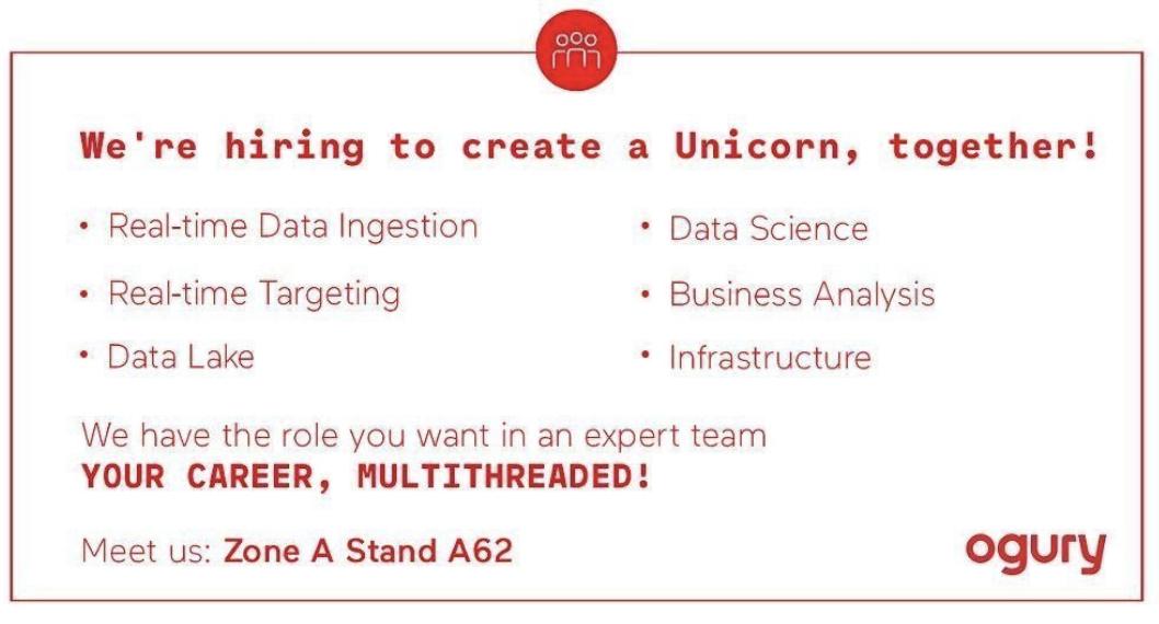 carbone's tweet photo. On recrute 80 dévelopeurs en France en 2019, @weareogury #BigDataParis #DataScience #Spark #Scala #R #Python #unicorn https://t.co/ppTgYgzJ7K