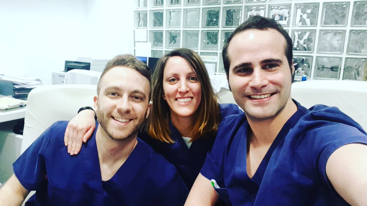 sofsofi26's tweet image. Javier, Ester y Alvaro:  embriologos de @ProcreaTec (faltan Felix y Pilar). Un super equipo!! #fiv #procreatec #Infertilpandy #biologia #compañeros