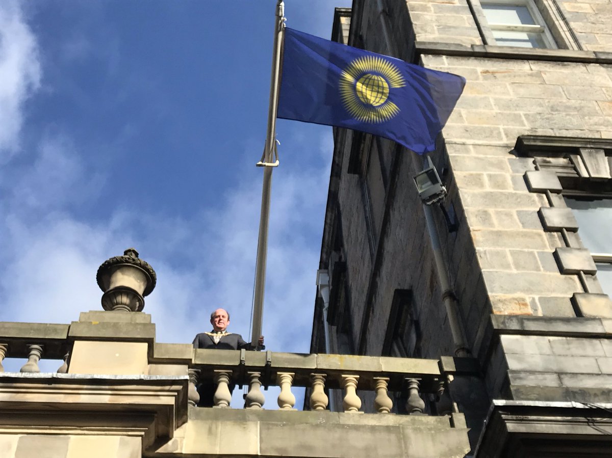 LordProvostEdin's tweet image. Happy #CommonwealthDay. Proud to raise the flag at the City Chambers this morning in celebration of Edinburgh &amp;amp; Scotland’s place within the #connectedcommonwealth