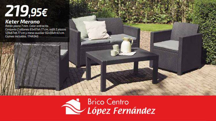 ferreterialopez's tweet image. 🆕 ¡¡¡NOVEDADES!!! 🆕

Hoy presentamos el conjunto de jardín de sofá, dos sillones y mesa gris.

Ven a #BricoCentroLópez y encuentra los mejores #muebles para tu #jardín. 

lopezferreteria.es/web/catalogos/…

#nuevocatálogo #verano #sofajardin #decoración #actualidad #nuevo