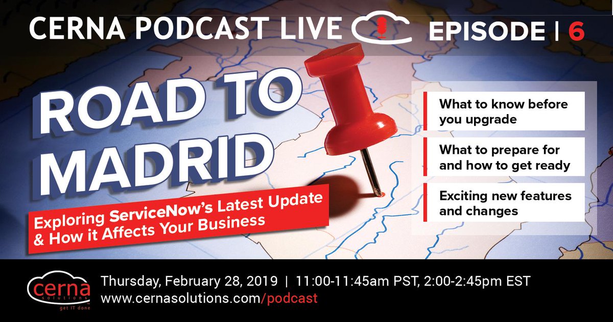 CernaSolutions's tweet image. ICYMI - Watch our preview of #ServiceNow #Madrid, including a demo of Agent Workspace, the new Mobile App Development, and other new features we&apos;re excited for. #agentworkspace #servicenowmobile #virtualagent #secops #servicenowcoaching #cernapodcastlive - buff.ly/2Dipna0