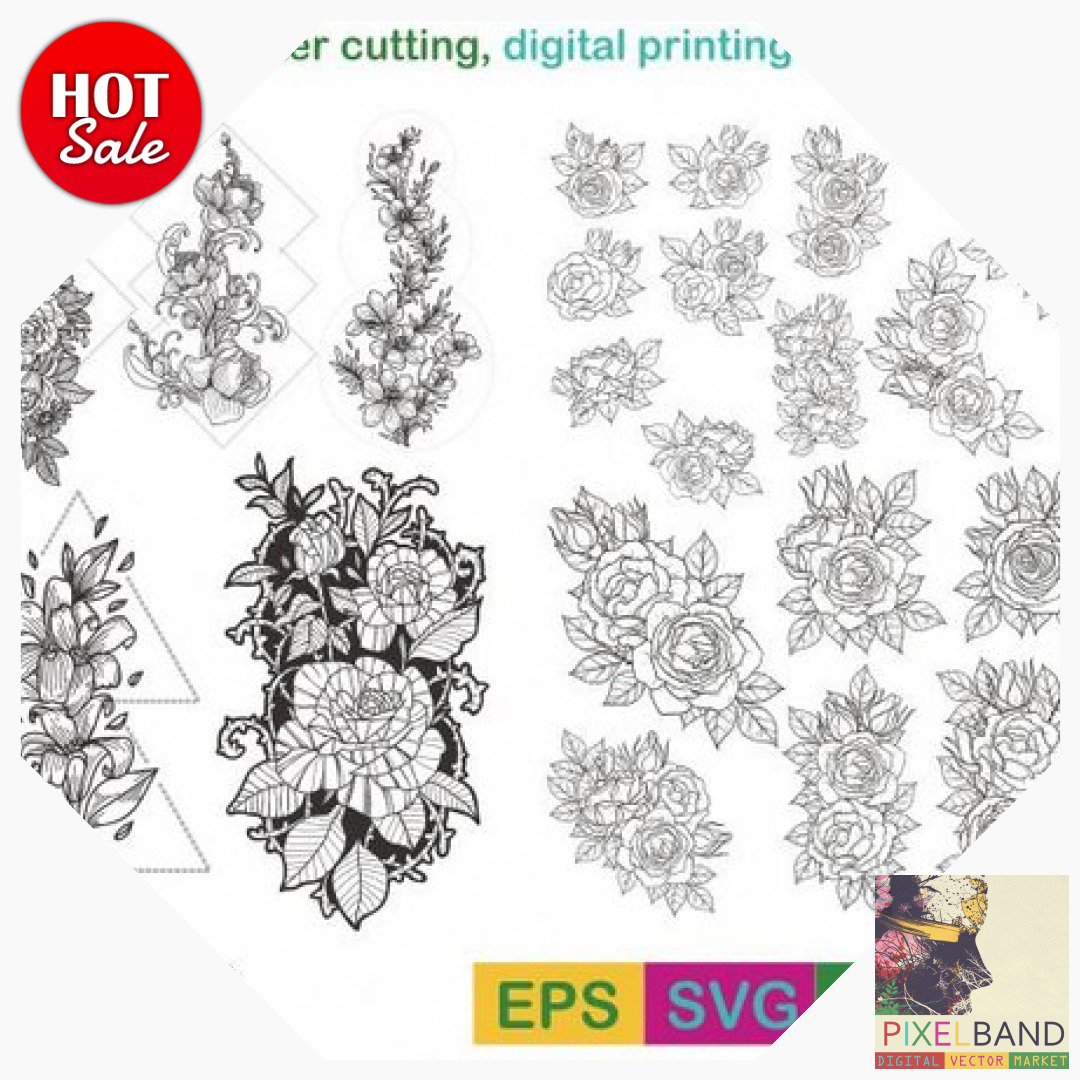 Download Digital File Cricut Flowers Svg Rose Silhouette Rose Clipart Instant Download Rose Svg Rose Bundle Svg Printable Rose Vector Clip Art Art Collectibles Kromasol Com