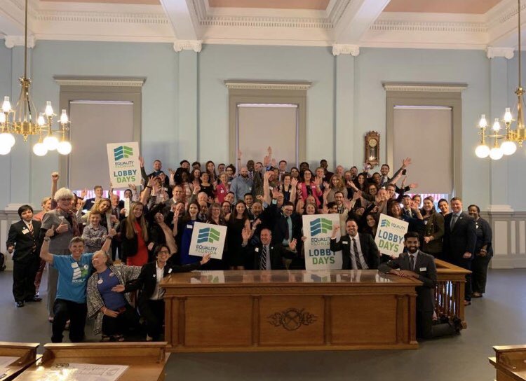 rollins_dems's tweet photo. Can you spot our Rollins Dems and Commissioner of Agriculture and Consumer Services @NikkiFriedFL ? We 💙 #EQFL Lobby Days! https://t.co/bFoNoc5Pur