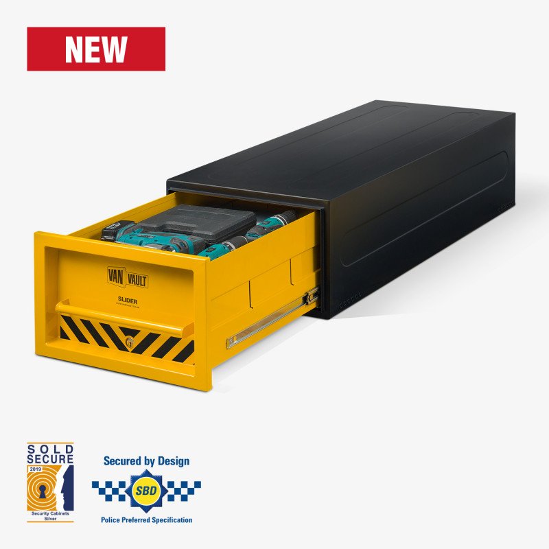 VanVault's tweet image. A smoother drawer opening, a new advanced protection locking system & heavy-duty roller bearings - our upgraded Slider has it all! Click bit.ly/2HcKVs9 to find out why tradespeople love the Slider.
#VanVault #ToolSecurity #Tradesman #VanSecurity #Storage #Toolbox