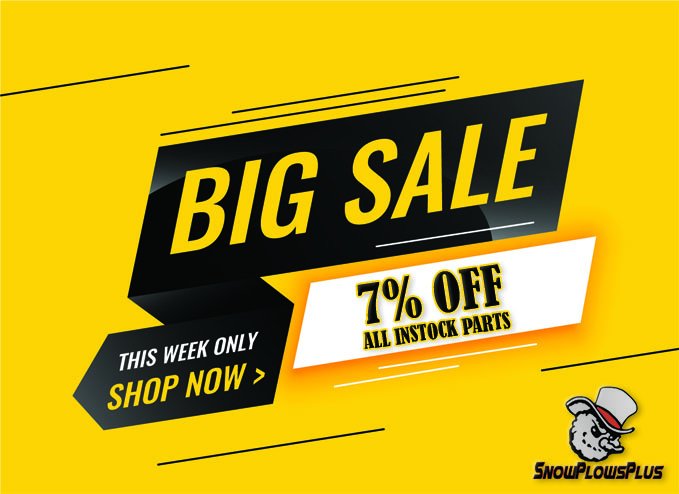 Snowplowsplus's tweet image. SALE ALERT! Get that plow or spreader ready for the 2019/2020 Winter season before you put your equipment away for the year. Get 7% OFF on ALL in-stock parts. Instant Savings! No Coupons needed! ONLY at: snowplowsplus.com