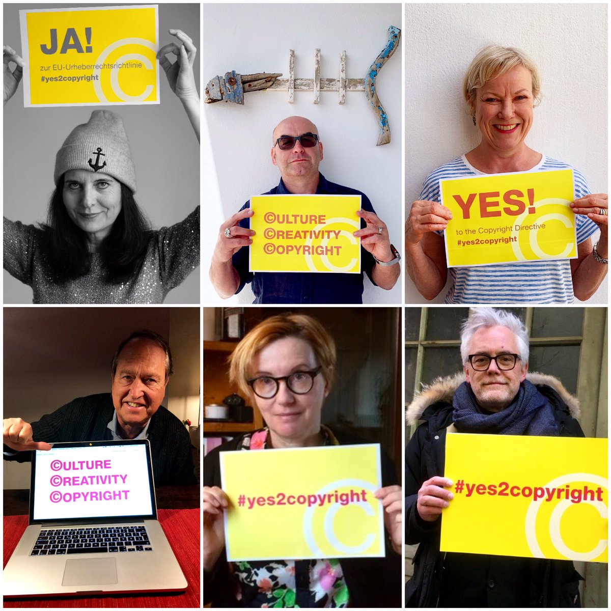 ddv_drehbuch's tweet photo. „Artenschutz für Kreative: JA zur EU-Urheberrechtsrichtlinie!“ (Eva Zahn)

(Fotos vlnr: Simone Höft, Volker A. Zahn, Eva Zahn, Jochen Brunow, Susanne Hertel, Jochen Greve)

#AutorensagenJA
#yes2copyright 
#CopyrightDirective  
#SaveYourInternet
#Urheberrecht 
@Europarl_DE https://t.co/PFUmwStpoA